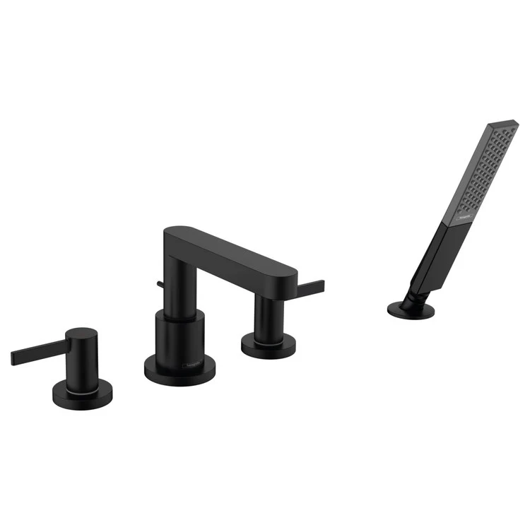 Roman Tub Trim Finoris 2 Lever Brushed Nickel WaterSense 4-3/8 Inch Spread 4 Hole PowderRain 1.75 Gallons per Minute - Frankwebs