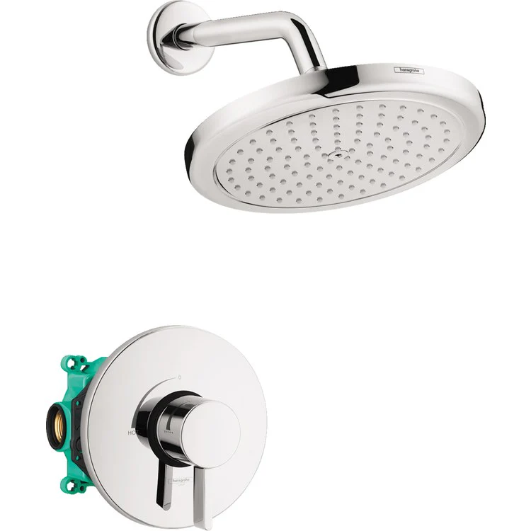 Croma Pressure Balance Shower Set with Shower Head and Rough-In Valve - Frankwebs