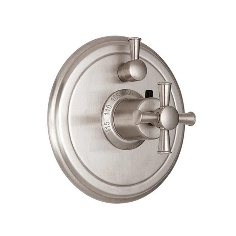 Thermostatic Trim Tiburon Round StyleTherm 3/4 Inch 1 Lever Polished Chrome ADA for Requires THT75-R Valve Faceplate and Handles Brass - Frankwebs