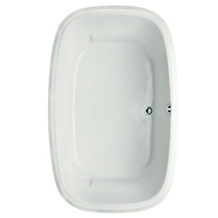 Soaking Tub Designer Collection Sylvia 60 x 38 Inch Drop-In Tub Only Side Center Bone Acrylic - Frankwebs