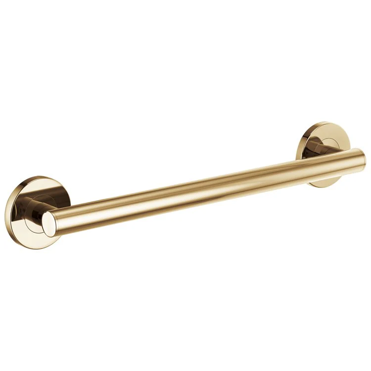 Grab Bar 18 Inch European Round Brilliance Luxe Nickel ADA Concealed Mount Metal - Frankwebs
