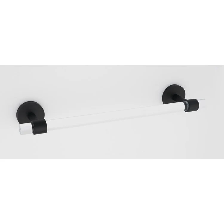 Towel Bar Contemporary Acrylic Bath 18 Inch Satin Nickel Brass 2-15/16 Inch - Frankwebs