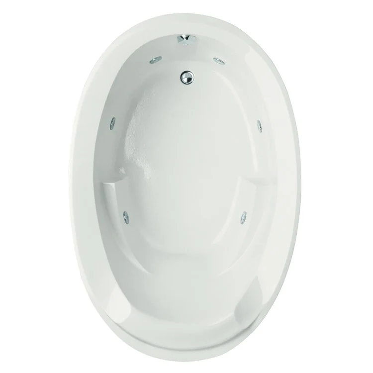 Whirlpool Tub Designer Collection Deanna 60 x 36 x 22 Inch Drop-In End Drain White Oval - Frankwebs