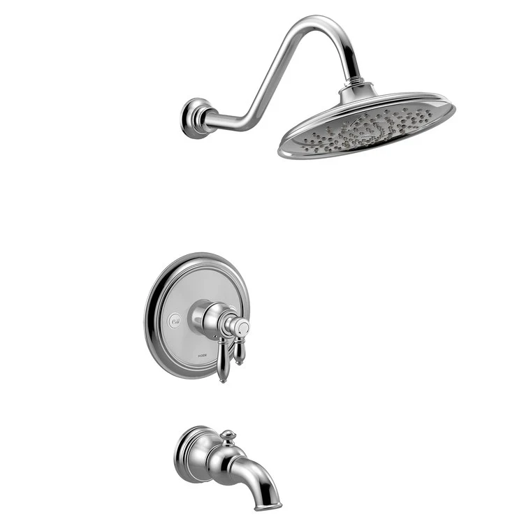 Tub and Shower Trim Weymouth M-Core 4-Series 2 Lever Chrome WaterSense ADA 1.75 Gallons per Minute - Frankwebs