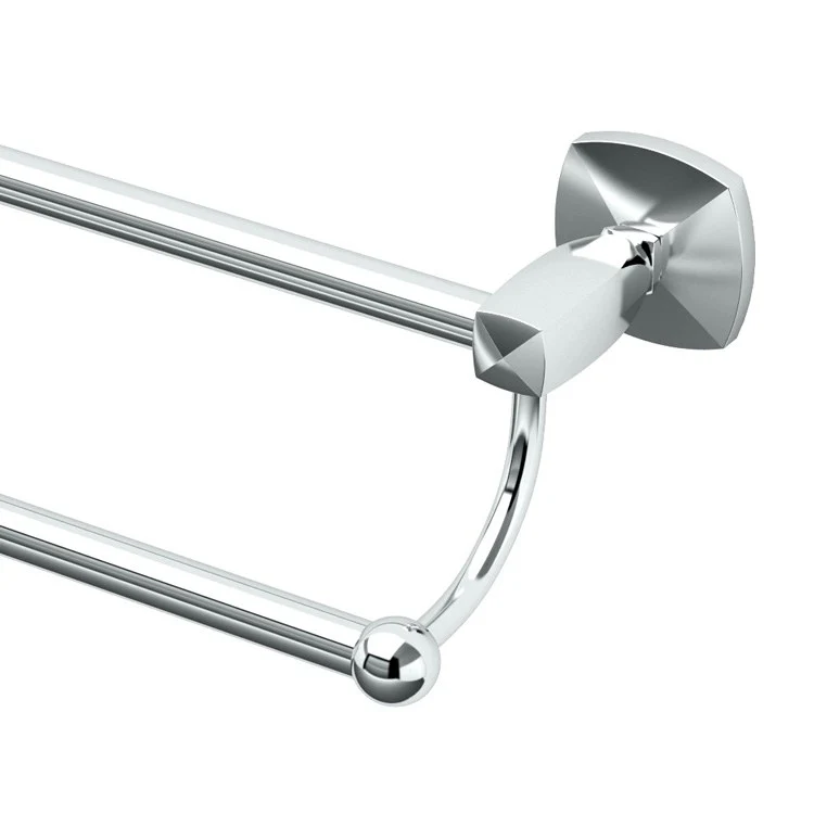 Towel Bar Jewel 24 Inch Double Chrome Wall Mount Metal - Frankwebs
