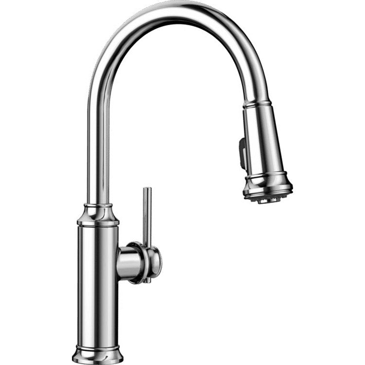 Empressa Single Handle Pull Down Kitchen Faucet - Stainless Steel - Frankwebs