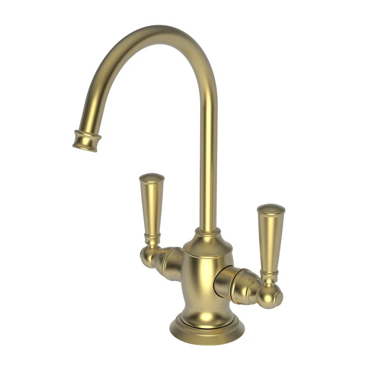 Water Dispenser Jacobean Hot and Cold 2 Lever Gooseneck Polished Brass Uncoated Living - Frankwebs