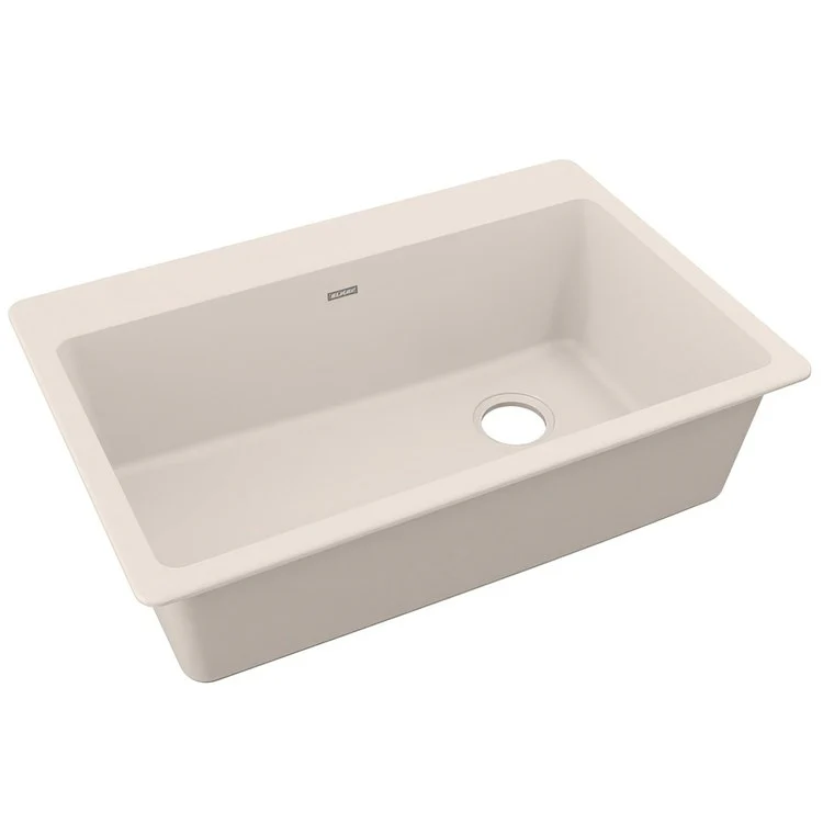 Kitchen Sink Quartz Classic 33 x 22 Inch Single Bowl Putty Drop-In Quartz 9-1/2 Inch - Frankwebs