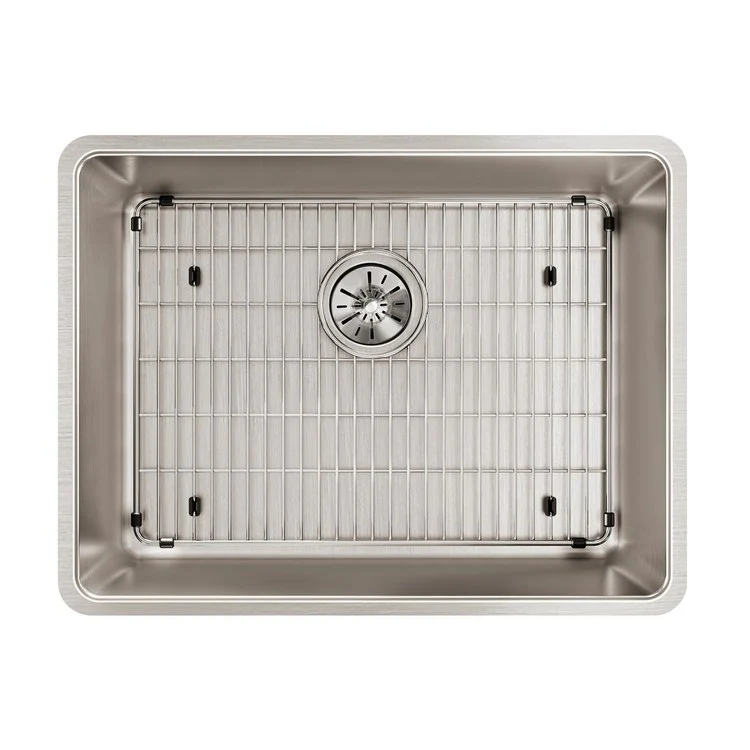 Sink Grid Bottom Grid 19.5 x 14 Inch Polished Stainless Steel for Bowls with Rear Center Drain Opening - Frankwebs