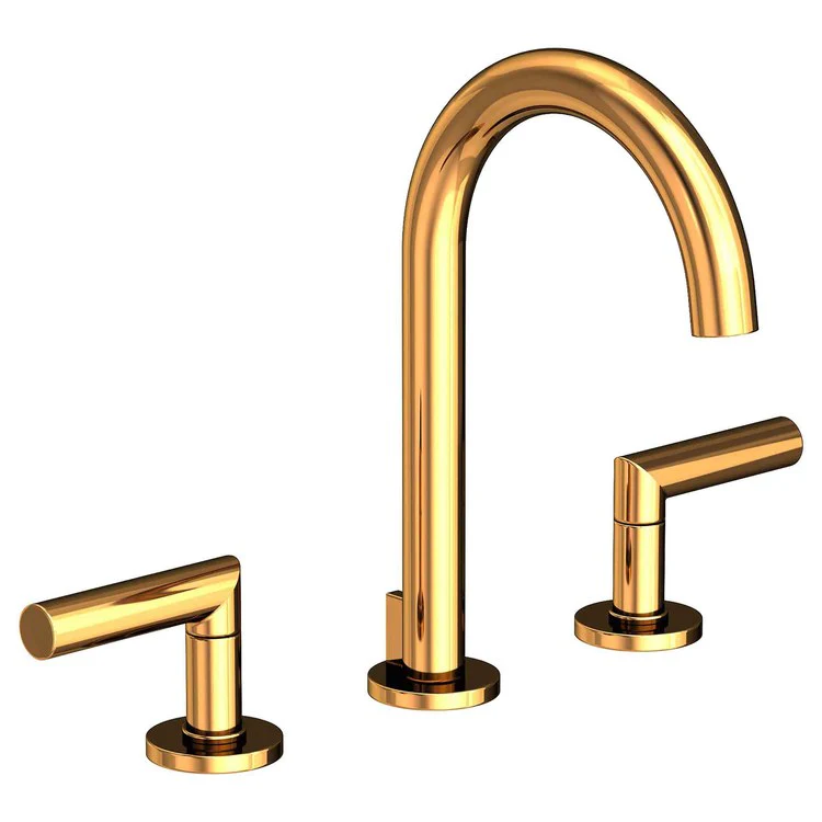 Lavatory Faucet Pavani Widespread 8 to 20 Inch Spread 2 Lever ADA Midnight Chrome 1.2 Gallons per Minute Brass Spout Height 6-1/8 Inch - Frankwebs