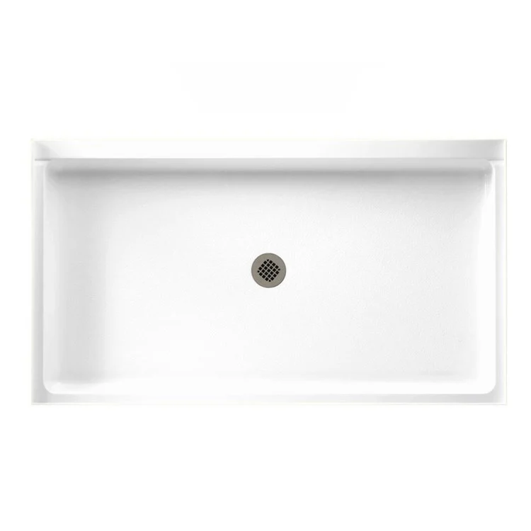Shower Base Swanstone Rectangular Tahiti White 32 x 60 Inch Swanstone Center Molded-In FitFlo Drain - Frankwebs