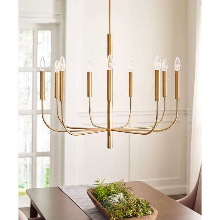 Brianna Nine-Light Chandelier by Ellen - Frankwebs