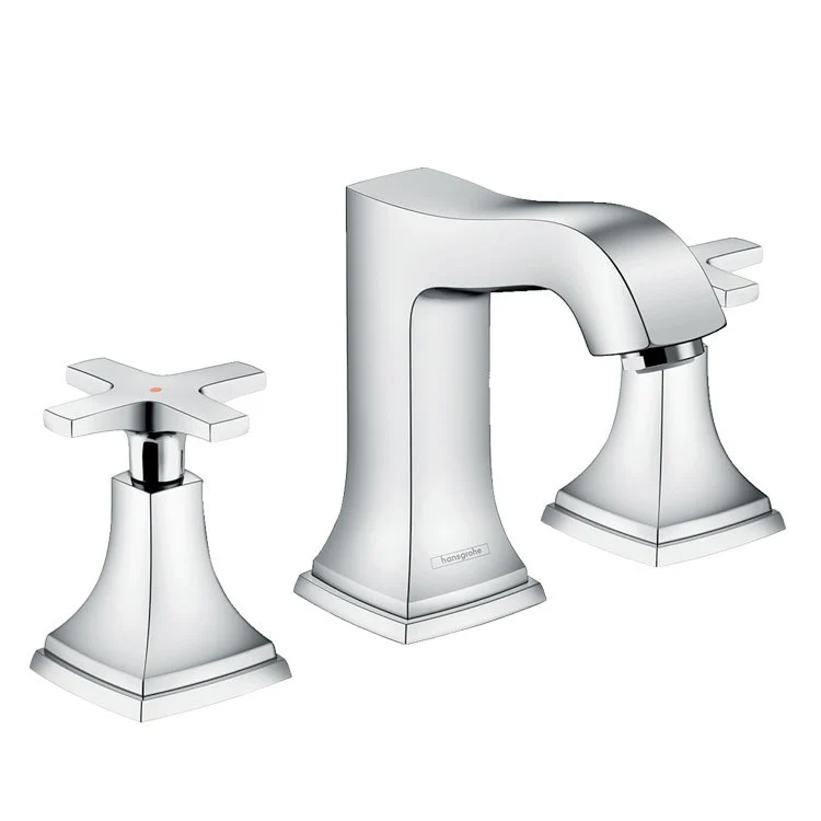 Metropol Classic 110 Two Handle Widespread Bathroom Faucet with Pop-Up Drain - Frankwebs