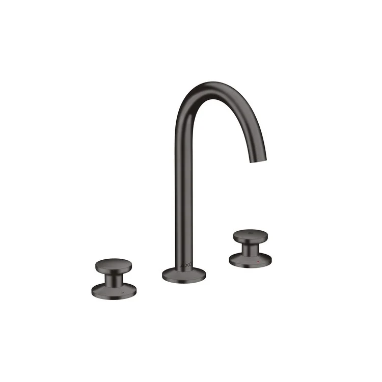 Lavatory Faucet One 170 Widespread 8 Inch Spread 2 Knob WaterSense Brushed Black Chrome 1.2 Gallons per Minute Less Drain 3 Hole Select/AirPower/Comfort Zone/EcoRight - Frankwebs