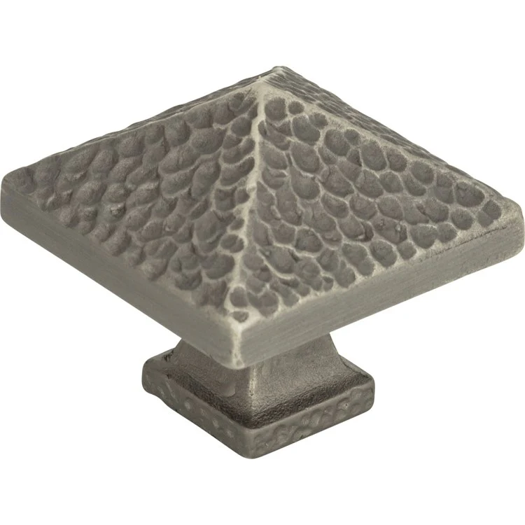 Knob Atlas Craftsman Square Pewter Zinc Alloy 1-1/4 Inch - Frankwebs