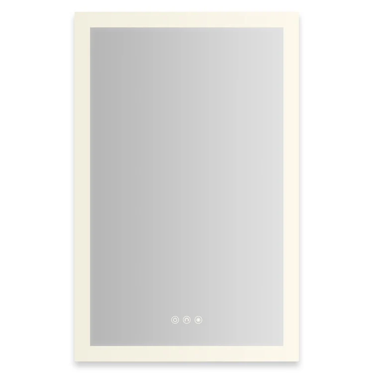 Medicine Cabinet AIO 20 x 30 Inch with Perimeter Lighting 1 Doors Triple Mirror Right Hinge - Frankwebs