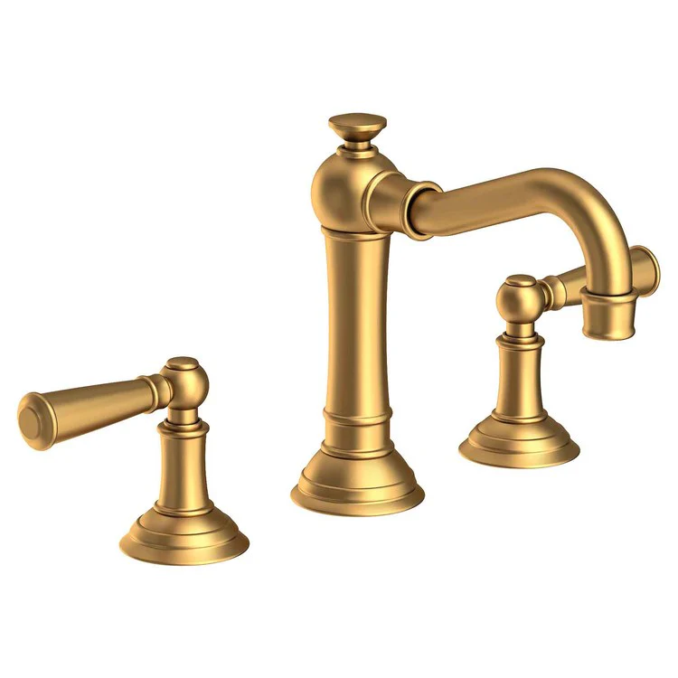 Lavatory Faucet Jacobean Widespread 8 to 20 Inch Spread 2 Lever ADA Flat Black 1.2 Gallons per Minute Brass Spout Height 4-3/16 Inch - Frankwebs