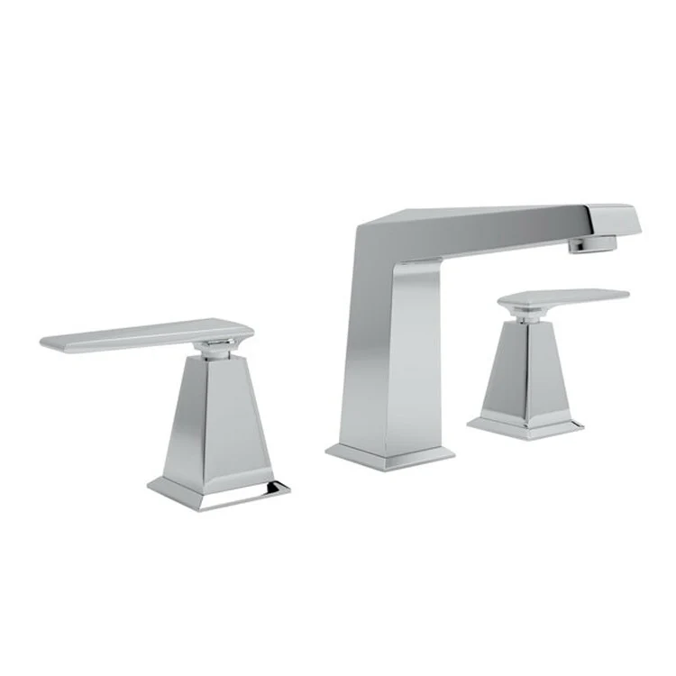 Lavatory Faucet Vincent Widespread 2 Metal Lever Satin Nickel 1.2 Gallons per Minute - Frankwebs