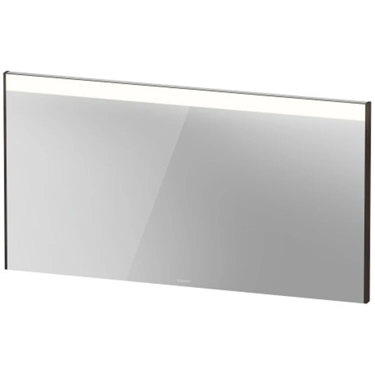 Mirror Brioso 52 x 27-1/2 Inch White High Gloss with Lighting Rectangle 1-3/8 Inch - Frankwebs