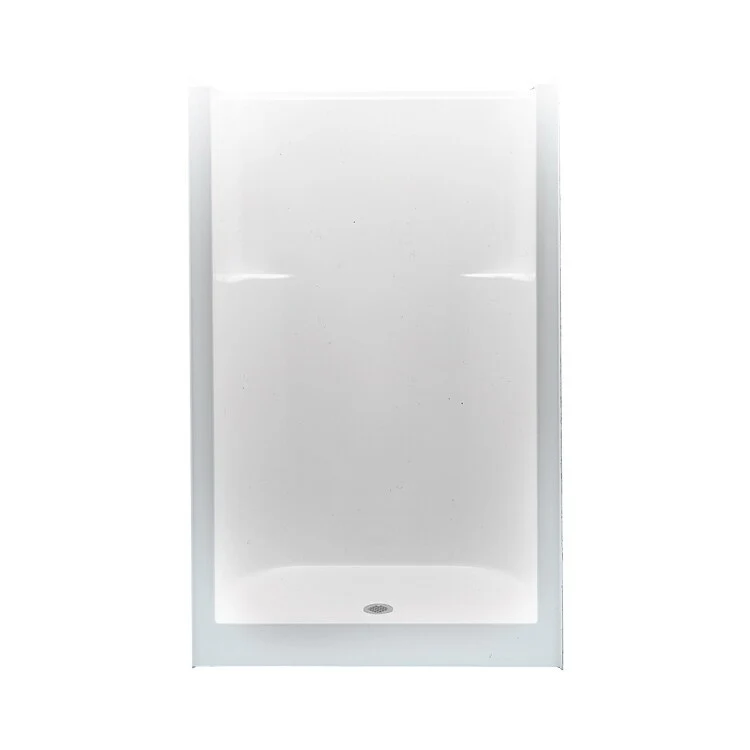 Shower Module 48 x 35 x 72 Inch Acrylic White 2 Pieces 2 Seats Center Drain - Frankwebs