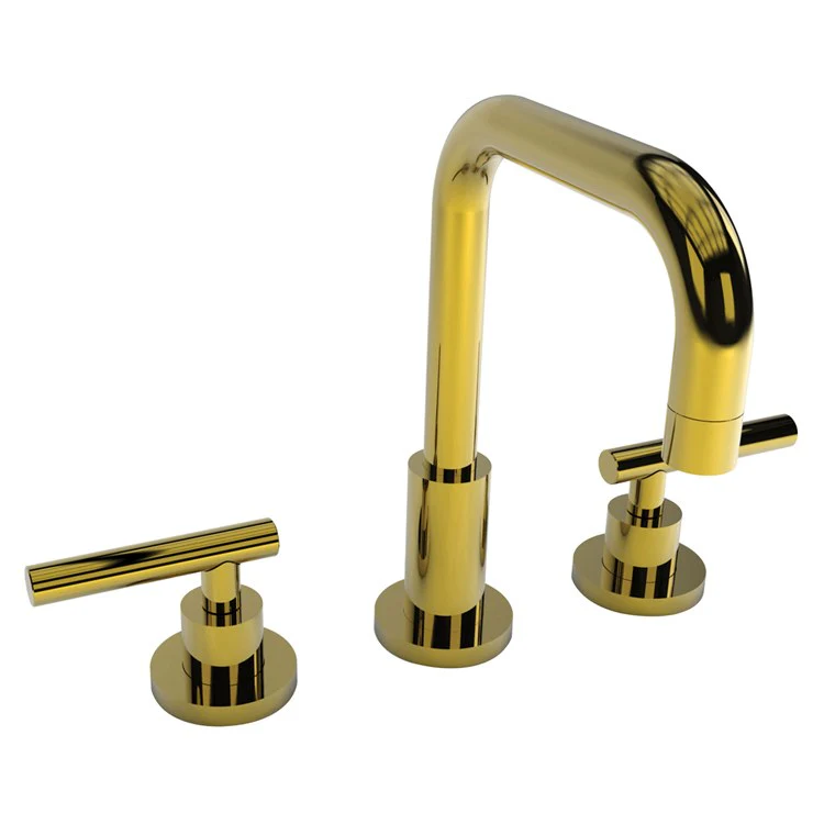 Lavatory Faucet East Square Widespread 8 to 20 Inch Spread 2 Lever ADA WaterSense White 1.2 Gallons Per Minute Brass Pop-Up with Tailpiece Spout Reach 6-1/8 Inch - Frankwebs