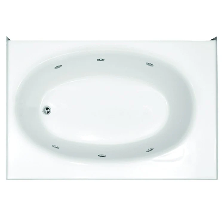 Whirlpool Tub Studio Collection Kona 60 x 42 x 18 Inch Drop-In Left Hand Drain Biscuit - Frankwebs