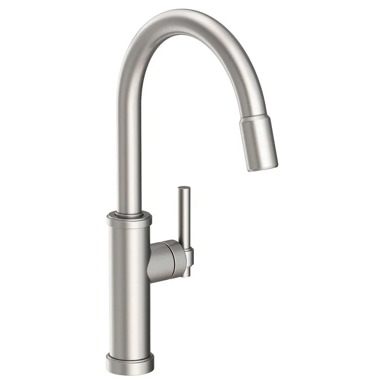Kitchen Faucet Seager 1 Lever ADA Polished Brass Uncoated Living Pull Down Spout Height 10-4/5 Inch 1.8 Gallons per Minute - Frankwebs