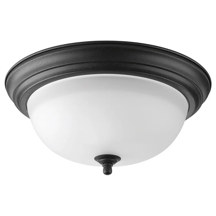Melon Two-Light Flush Mount Ceiling Light with Alabaster Glass - Frankwebs
