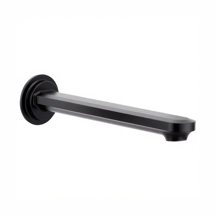 Tub Spout Greenfield Non-Diverter Matte Black 7-3/8 Inch Metal - Frankwebs