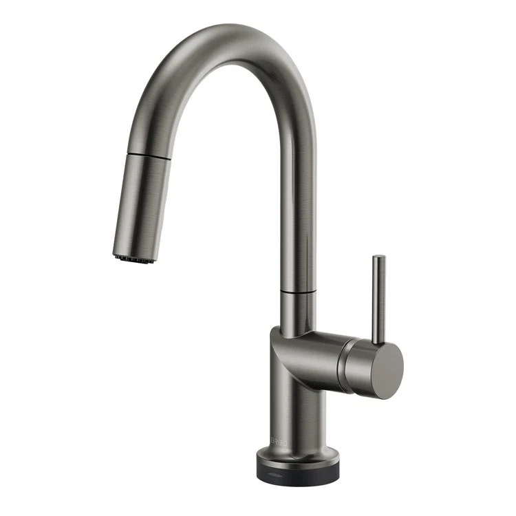 Bar Faucet Odin 1 Less Handle ADA Brilliance Polished Nickel SmartTouch Pull Down with Arc 1.8 Gallons per Minute - Frankwebs