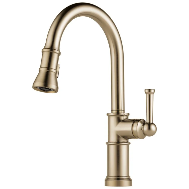 Kitchen Faucet Artesso 1 Lever ADA Brilliance Luxe Gold 1.8 Gallons per Minute Pull Down Handshower - Frankwebs