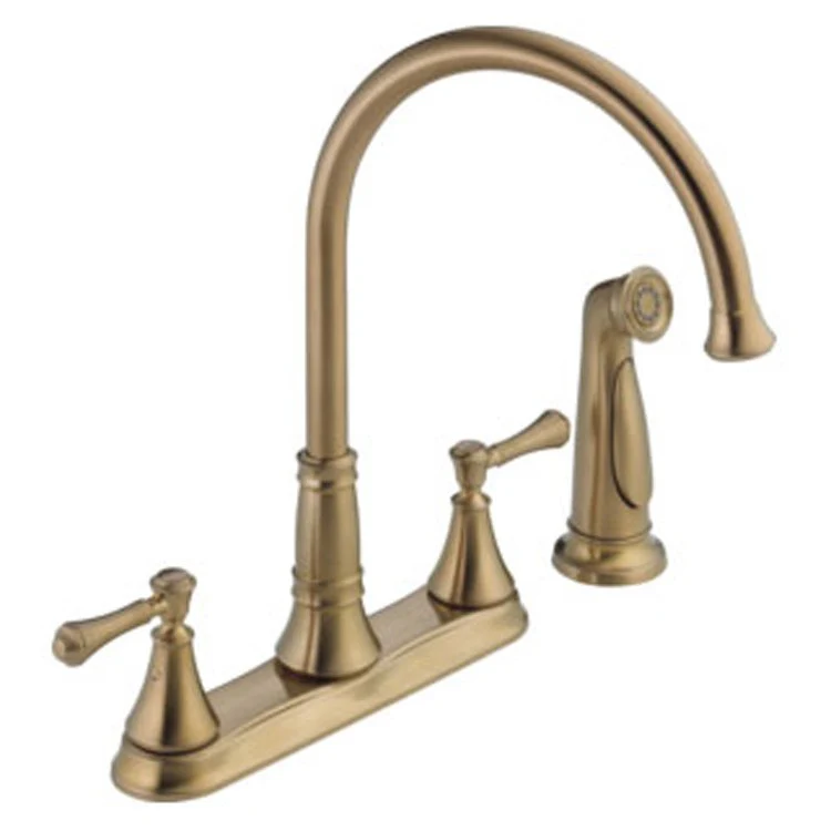 Cassidy Two Handle Kitchen Faucet with Side Sprayer - Frankwebs