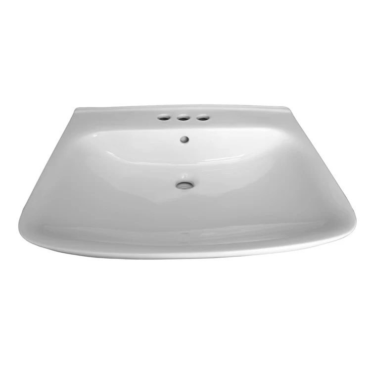 Lavatory Sink Eden 450 Wall Hung 16-3/4 Inch 4 Inch Spread White - Frankwebs