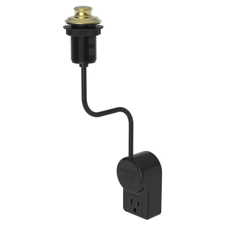 Air Activation Switch Jacobean Disposer with Power Adapter Polished Brass Uncoated Living Brass - Frankwebs
