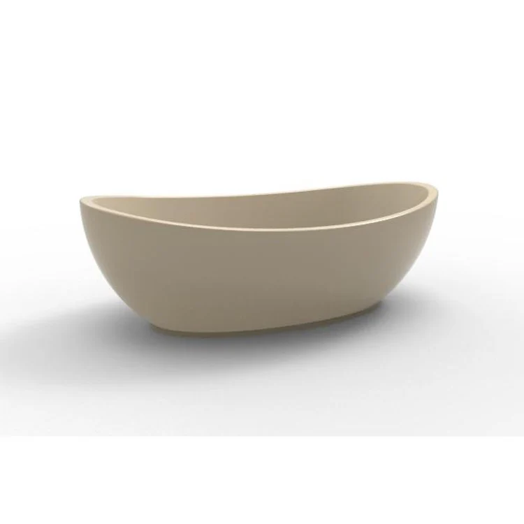 Air Tub Designer Collection Picasso Freestanding Bone Oval Acrylic 60-3/4 x 36 x 21 Inch - Frankwebs