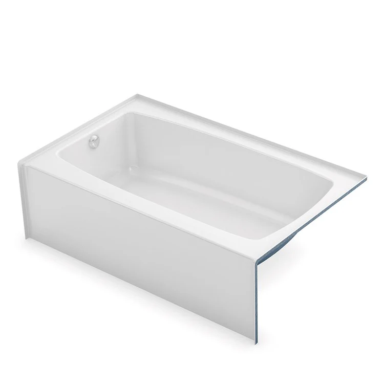 Tub 60 x 30-1/2 x 16 Inch Left Drain Outlet White AcrylX Rectangle 38 Gallons - Frankwebs
