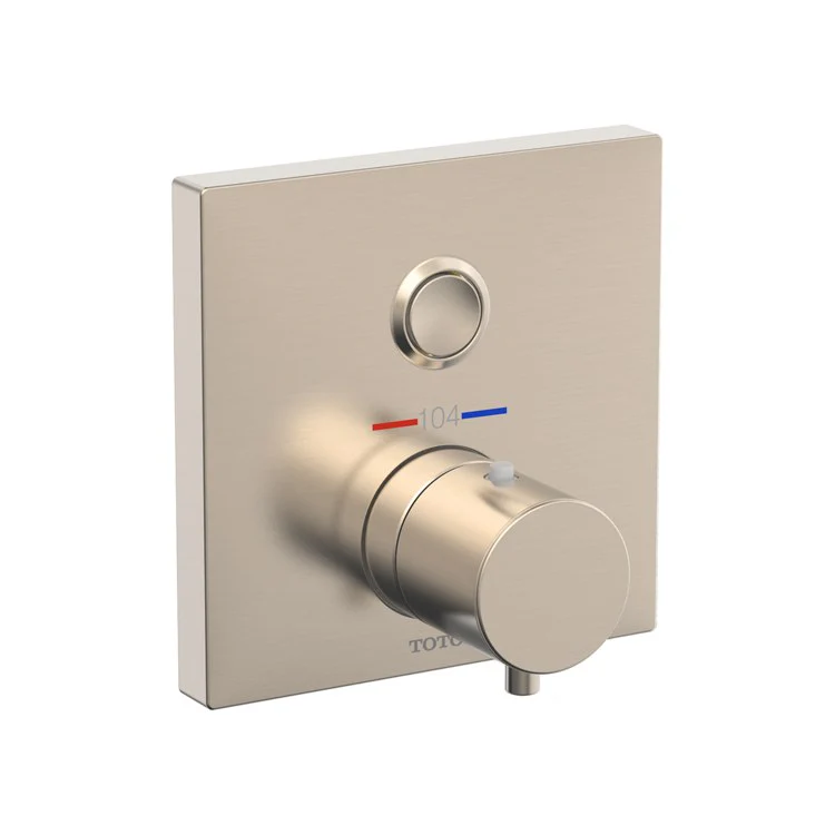 Thermostatic Trim 1 Function Square 1 Knob Polished Nickel for Requires Mini Unit TBN01001U - Frankwebs