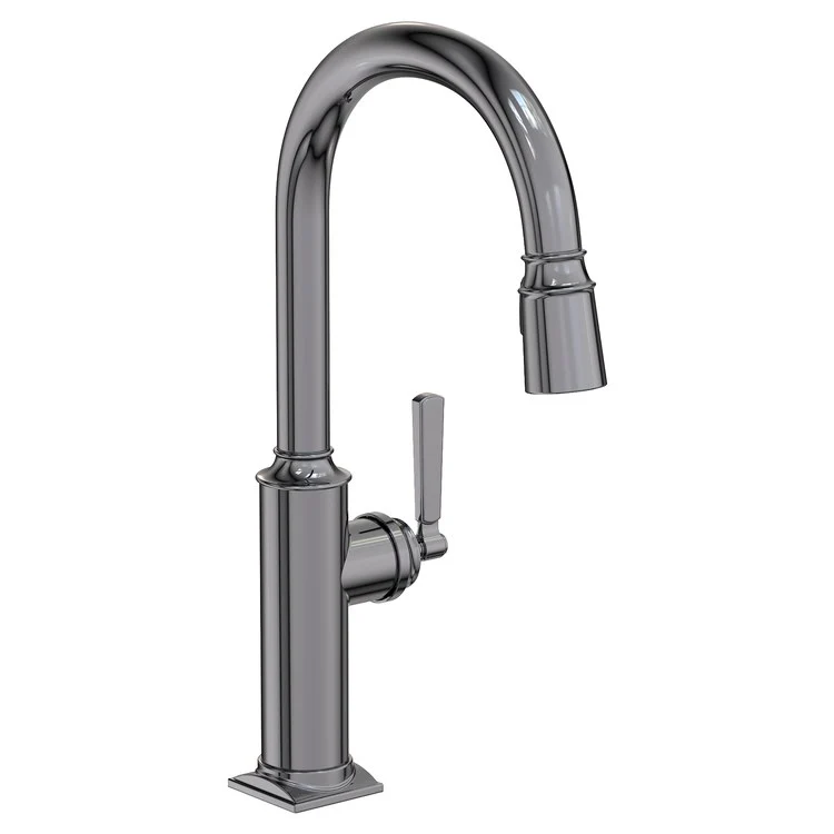 Kitchen Faucet Adams 1 Lever ADA Flat Black Pull Down Spout Height 10-1/2 Inch 1.8 Gallons per Minute - Frankwebs