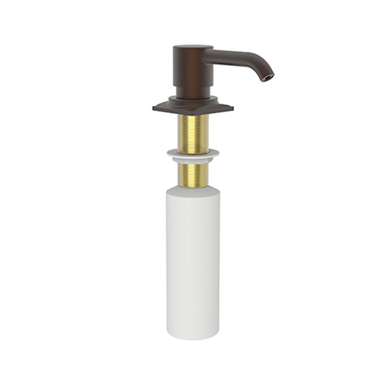 Soap Dispenser Adams Matte White Deck Mount Brass Pump - Frankwebs
