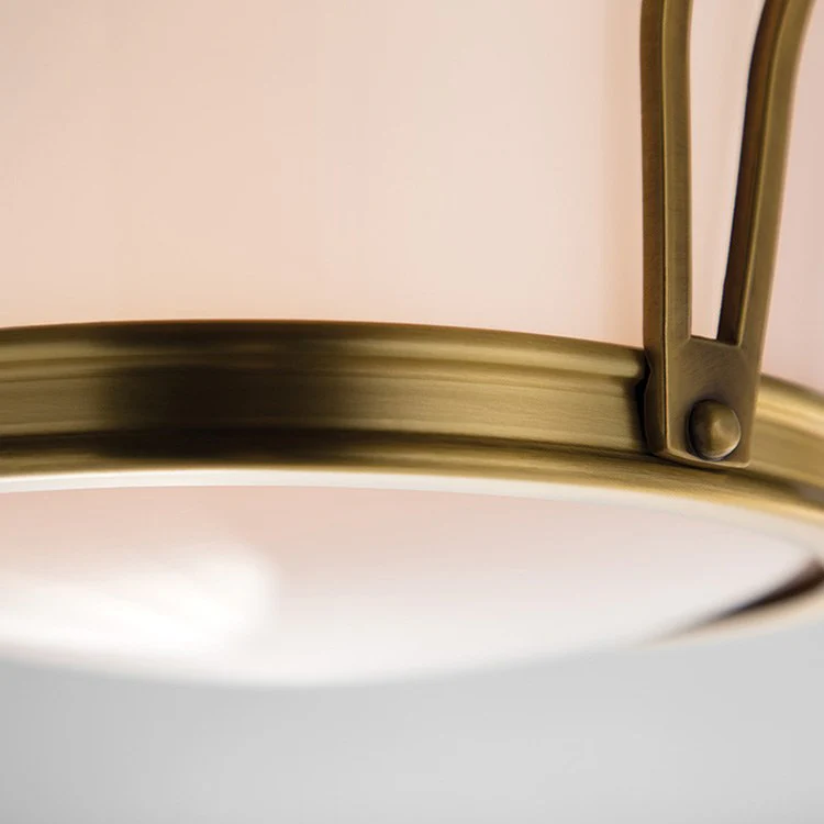 Newport Two-Light Flush Mount Ceiling Fixture - Frankwebs