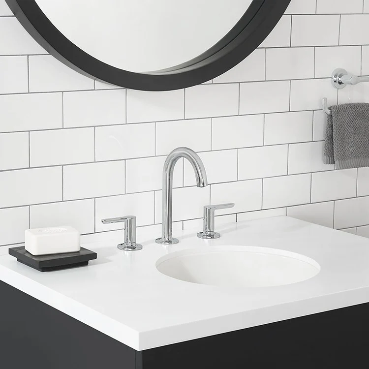 Studio S Two Handle Widespread Bathroom Faucet with Pop-Up Drain and Lever Handles - Frankwebs