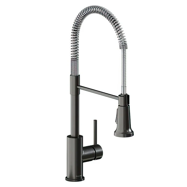 Kitchen Faucet Avado Deck Mount 1 Lever ADA Lustrous Steel Semi-Pro 1 Hole Spout Height 21-11/16 Inch - Frankwebs