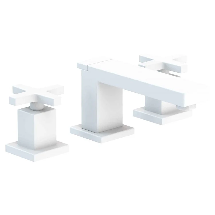 Lavatory Faucet Skylar Widespread 8 to 20 Inch Spread 2 Cross ADA Flat Black 1.2 Gallons per Minute Brass Spout Height 2-1/2 Inch - Frankwebs