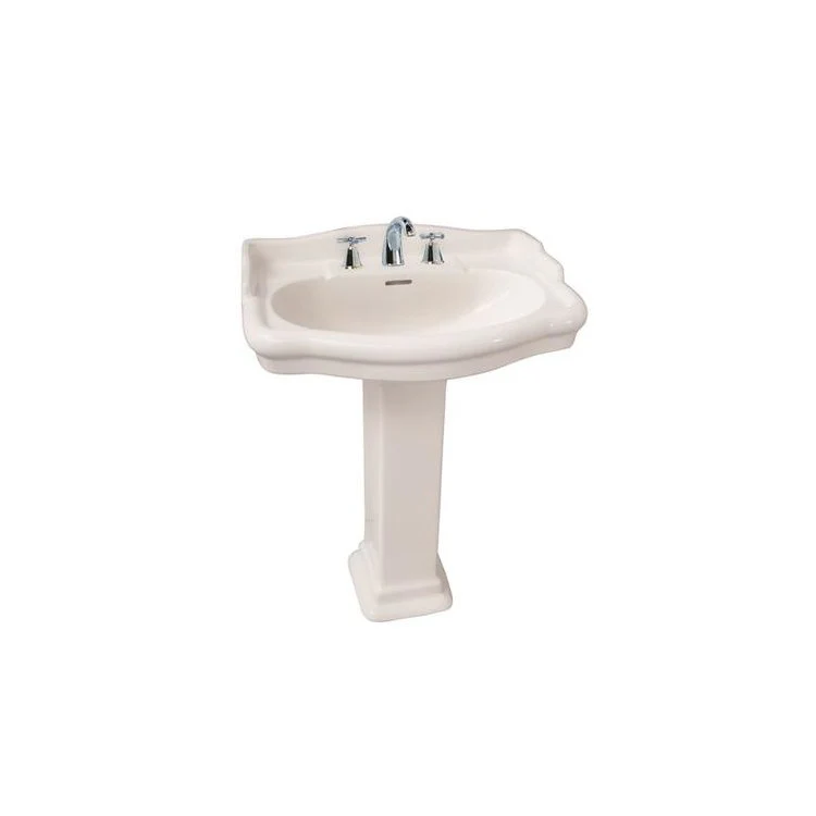 Pedestal Top Stanford 550 21-3/4 Inch Bisque 8 Inch Spread Vitreous China Rectangle - Frankwebs