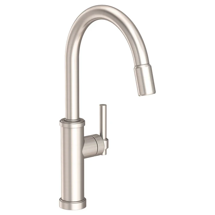 Kitchen Faucet Seager 1 Lever ADA Polished Brass Uncoated Living Pull Down Spout Height 10-4/5 Inch 1.8 Gallons per Minute - Frankwebs