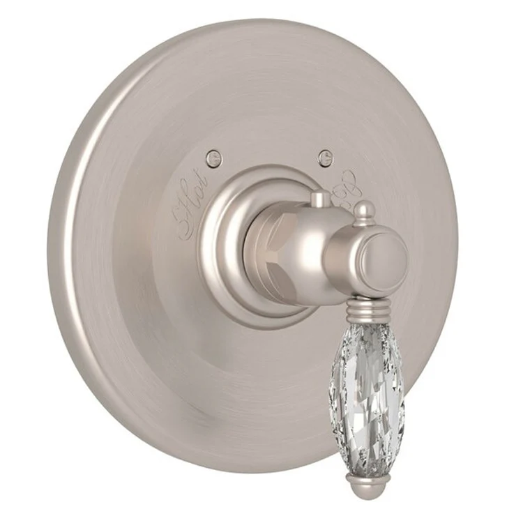 Thermostatic Trim Less Volume Control 1 Swarovski Crystal Lever Polished Chrome 3/4 Inch 12 Gallons per Minute - Frankwebs