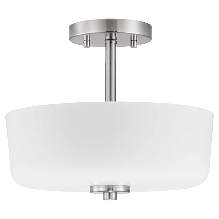 Tobin Two-Light Convertible Semi-Flush Mount Ceiling Fixture/Pendant - Frankwebs