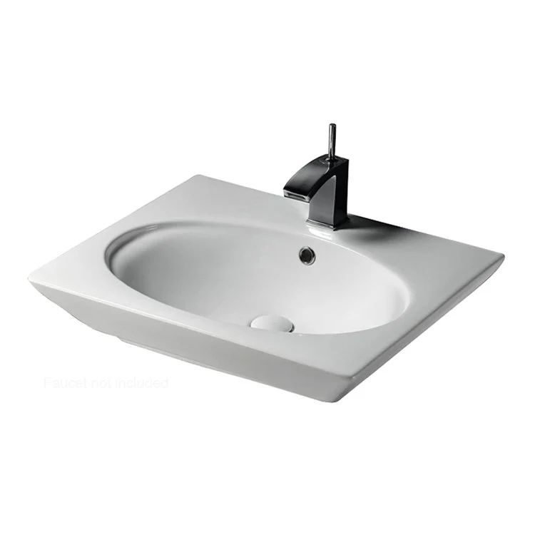 Lavatory Sink Opulence Wall Hung Her 22-7/8 Inch Oval White - Frankwebs