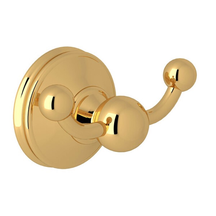Robe Hook Georgian Era Double Satin Nickel 2 Inch 1-3/8 Inch Wall Mount Brass - Frankwebs