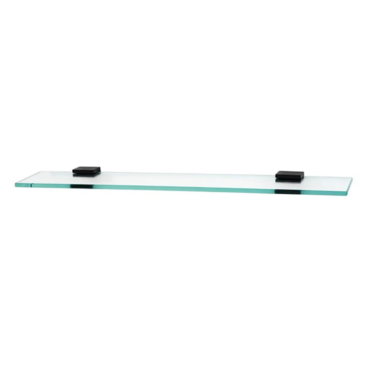 Shelf Contemporary II Bath with Brackets Unlacquered Brass 18 Inch Brass/Glass 4-1/2 Inch - Frankwebs